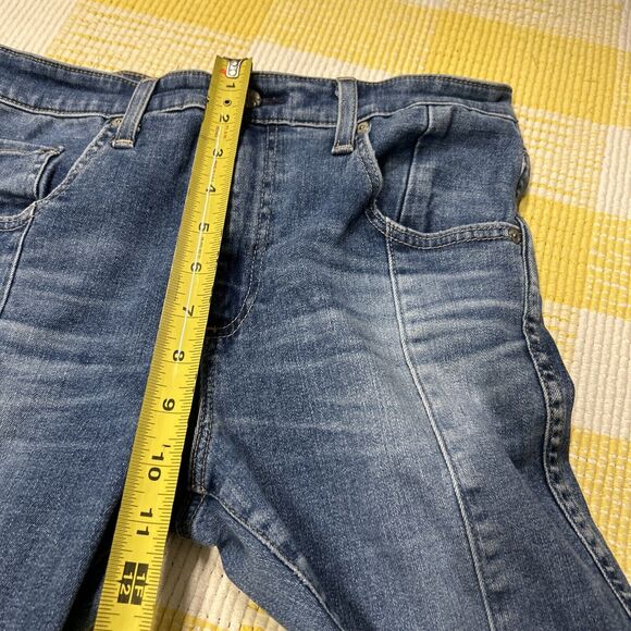 AG Jeans Farrah Ankle - High Rise Skinny Patch Blue Size 29 - Picture 9 of 13